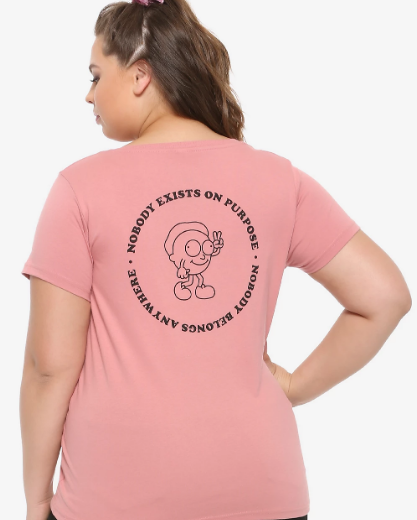 nobody exists on purpose shirt